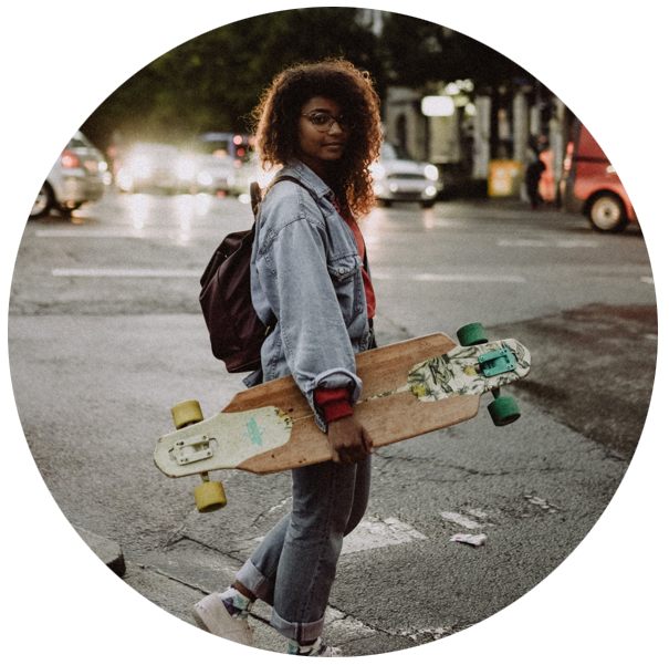 Teenaged girl with skateboard | SungateKids | Child Abuse Awareness, Support & Advocacy