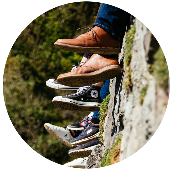 Shoes dangling over rock | SungateKids | Child Abuse Awareness, Support & Advocacy